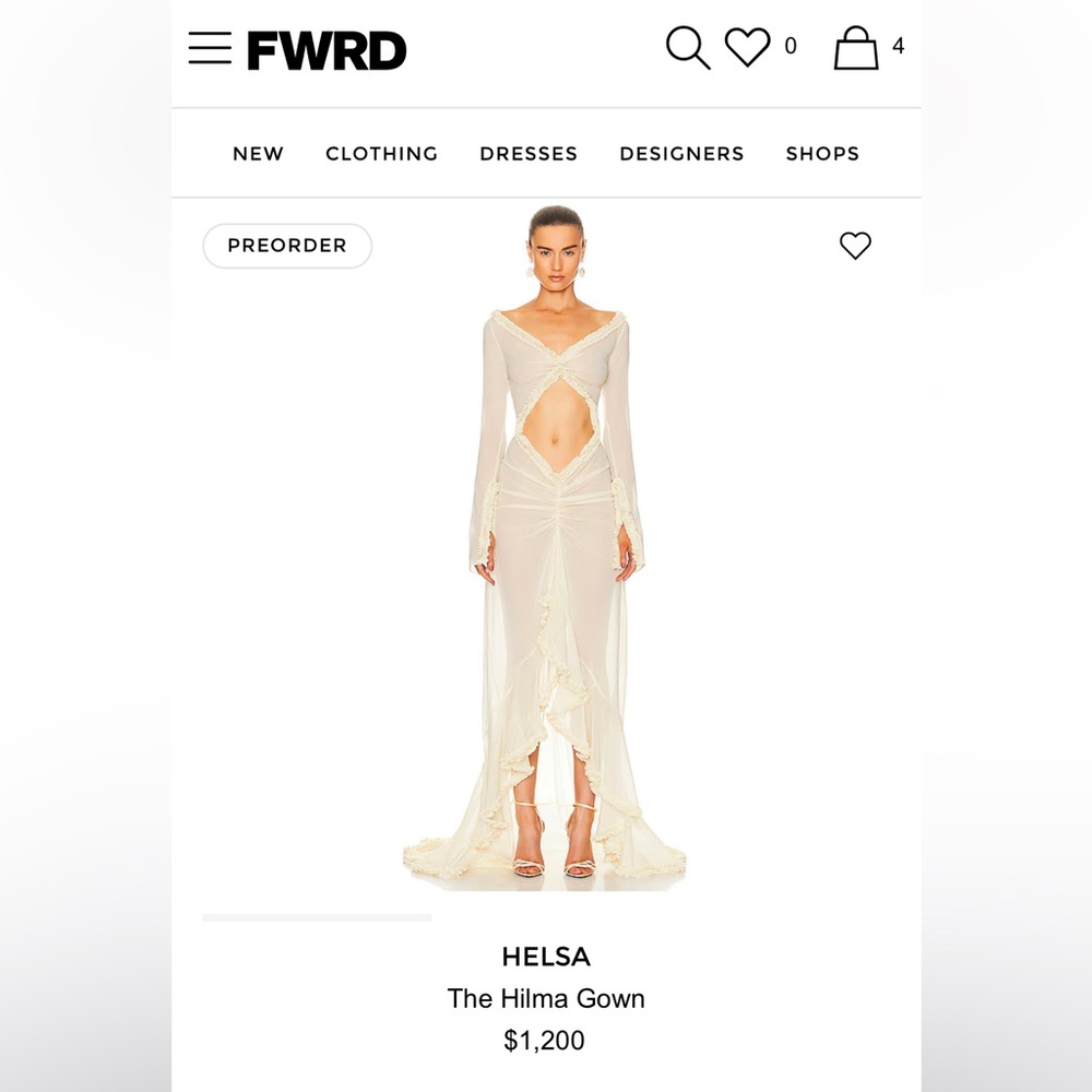 NWT HELSA The Hilma Gown: Small - Picture 14 of 15